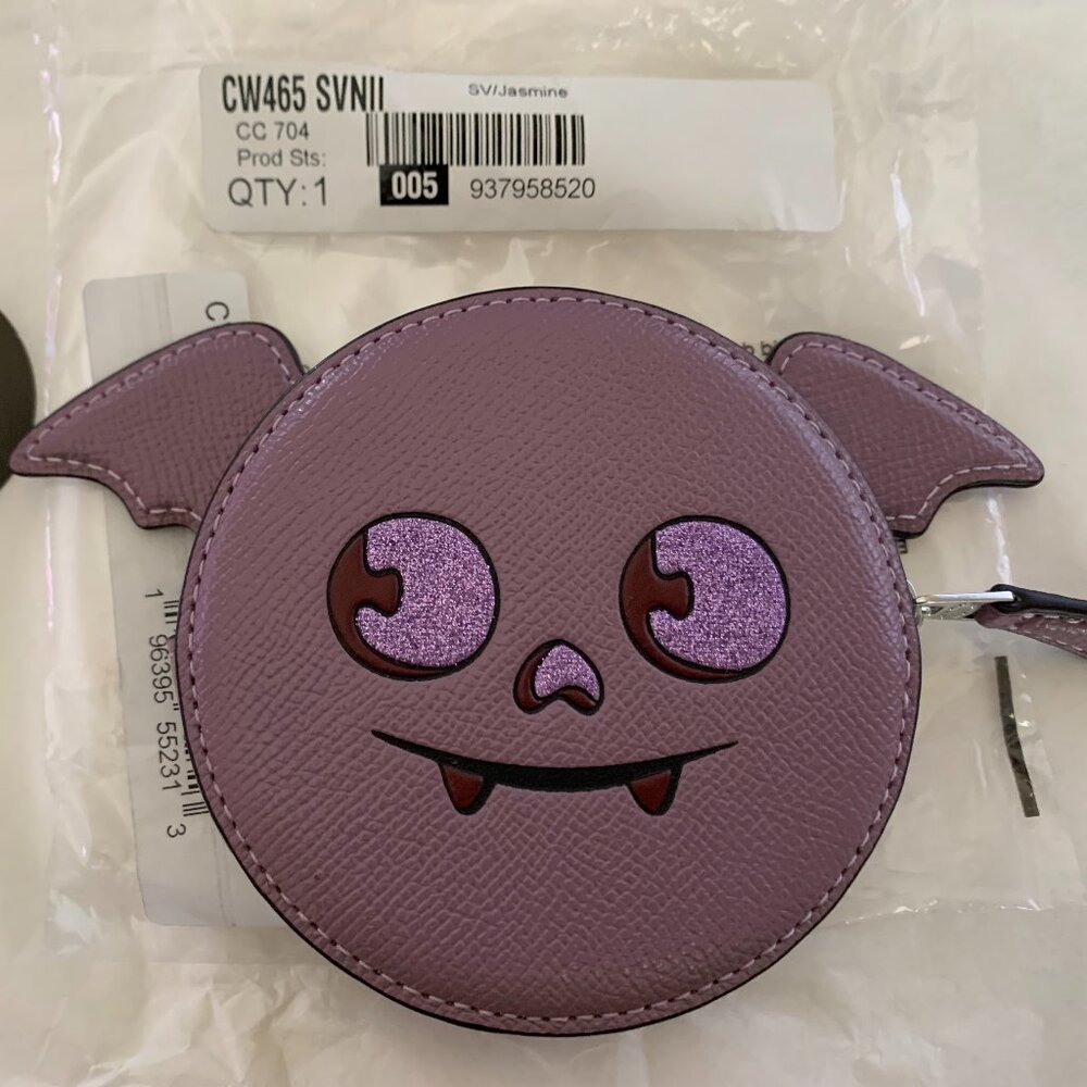 Coach Coin Case Bat CW465 jasmine NWT PRICE FIRM
